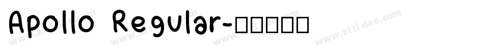 Apollo Regular字体转换